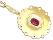 19th Century Garnet Pendant UK Back 