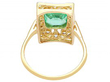  Emerald and Diamond Ring Back 