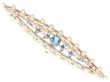 Aquamarine Pearl Diamond Brooch Antique 