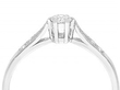 diamond solitaire ring in white gold