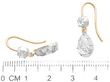 Pear Cut Diamond Earrings UK Size