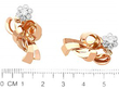 Floral Diamond Earrings Measurement