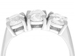 White Gold Diamond Trilogy Ring Vintage