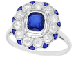 Art Deco Sapphire and Diamond Ring