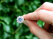 Vintage Aquamarine Engagement Ring Outside 