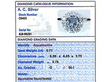 Vintage Aquamarine Engagement Ring Grading Data 