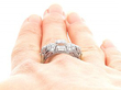 Vintage Horizontal Diamond Ring