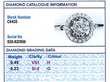 Art Deco Diamond Cluster Ring grading card