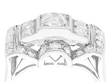 Multi Stone Diamond Dress Ring Art Deco 