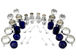 Large Boxed Silver Condiment Set 