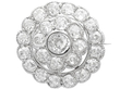 Victorian Diamond Brooch White Gold