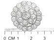 Large Diamond Brooch in White Gold