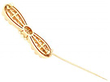 Yellow Gold Pearl Brooch