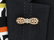 Antique Pearl Brooch in Gold Wearing Image
