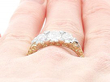 Diamond Engagement Ring Being Worn