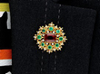 Antique Victorian brooch Being Worn