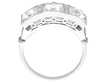 French Cut Diamond Trilogy Ring