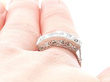 French Cut Diamond Trilogy Ring