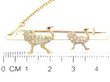 Victorian Diamond Bird Bar Brooch