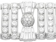 Luxury Art Deco Diamond Bracelet