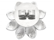 Reverse of Large Diamond Flower Stud Earrings
