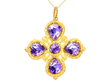 Antique Amethyst Cross Pendant