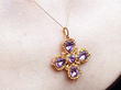 Antique Cross Pendant Being Worn