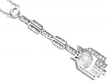 Reverse of Art Deco Diamond Pendant Platinum