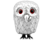 Antique Silver Owl Mustard Pot