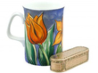 Antique 20ct Gold Box next to mug