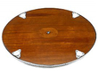 Antique Wood and Silver Tray with Handles