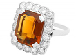 Citrine and Diamond Ring for sale
