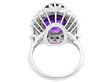 White Gold Amethyst Ring Vintage