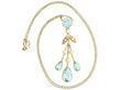 Aquamarine and Pearl Necklace 