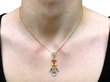 Aquamarine and Pearl Pendant UK Wearing Image