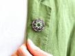 Wearing Ruby Brooch