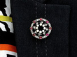 Victorian Ruby and Pearl Brooch Wearing 