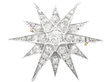 Diamond Star Brooch Victorian
