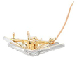 Diamond Star Brooch Open Pin