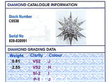 Diamond Star Brooch Grading Report Card