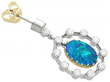 Antique Opal and Diamond Drop Earrings 