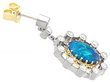 Antique Opal and Diamond Drop Earrings 