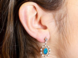 Antique Opal and Diamond Drop Earrings 