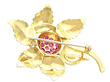 Burmese Ruby and Gold Brooch Fastening