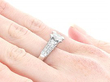 Diamond Engagement Ring on the Hand