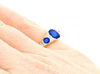 Sapphire Dress Ring on the Hand
