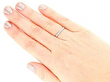 1920s Diamond Eternity Ring White Gold  Wearing Image