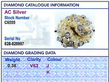 18k gold diamond ring grading card