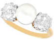 Pearl and Diamond Trilogy Ring