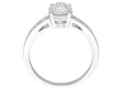 Solitaire Engagement Ring with Shoulder Diamonds